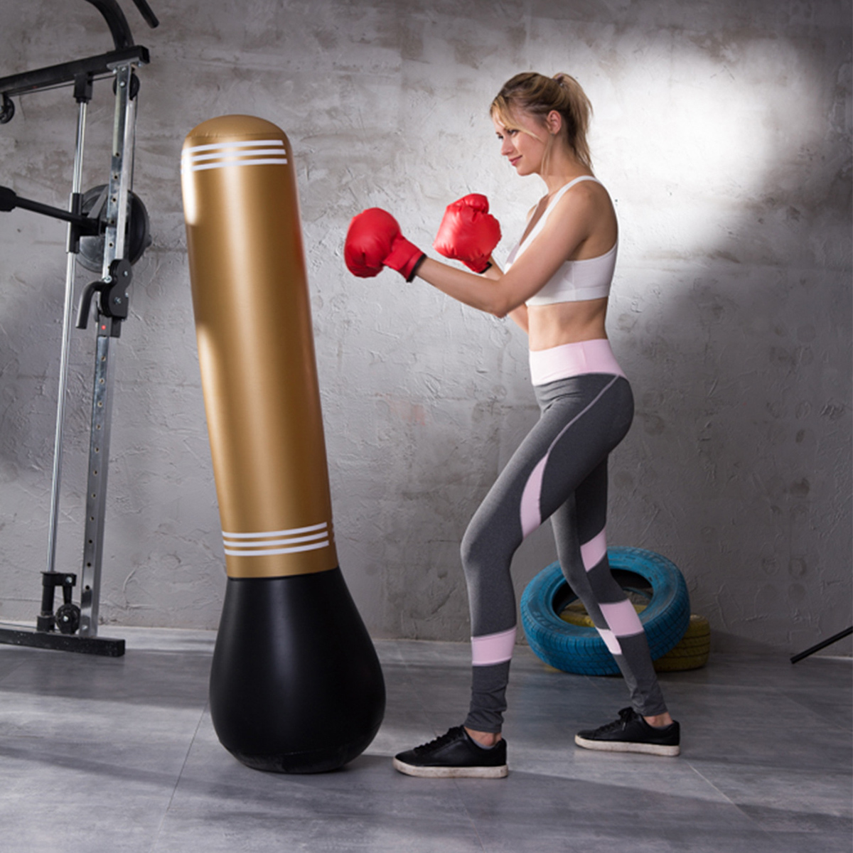 Saco de boxeo inflable para Pa - Sports Equipment Stores reseña y precio