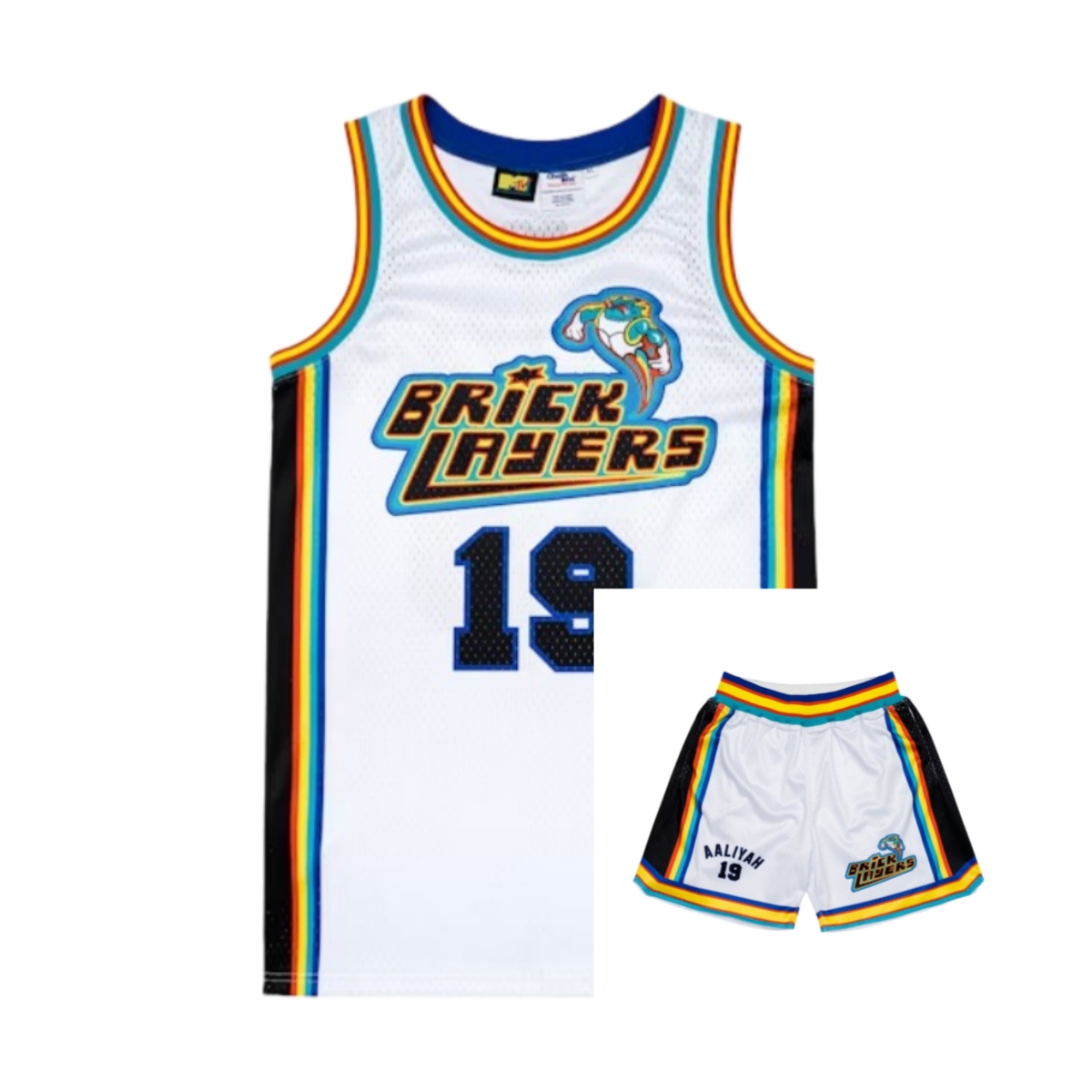 1996 Aaliyah # 19 Bricklayers  - Sports Equipment Jersey reseña y precio